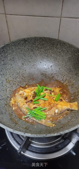 黄豆酱烧白鲳步骤10