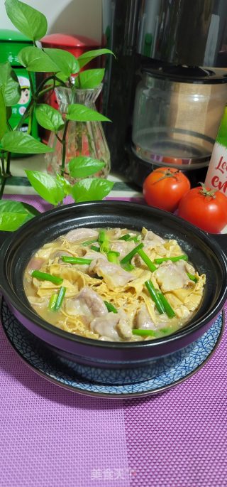 粉肠腐竹煲步骤11