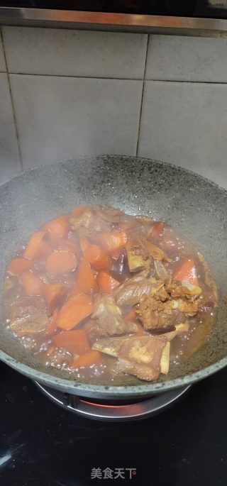 胡萝卜烧肋排步骤9