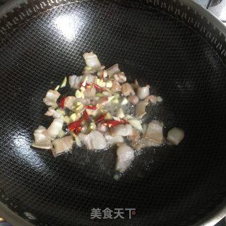 肉片炒四季豆步骤2