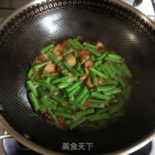 肉片炒四季豆步骤6