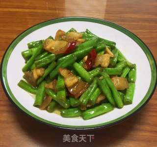 肉片炒四季豆步骤8