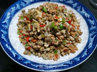 白豆角炒肉末步骤7
