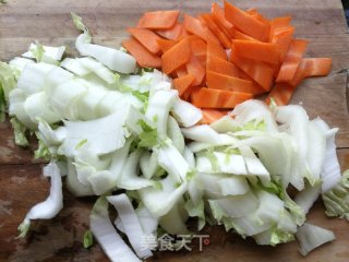 胡萝卜青菜炒回锅肉步骤6