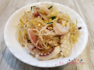鲜鱿炒黄豆芽步骤15
