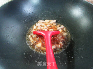 肉丝彩椒炒黄豆芽步骤6