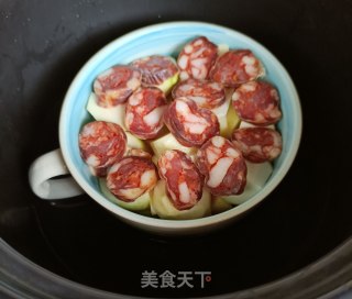 麻辣肠蒸芋头步骤6