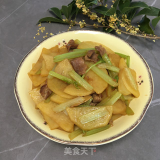 香芹瘦肉土豆片步骤10