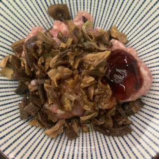 鹿茸菇蒸肉饼步骤5