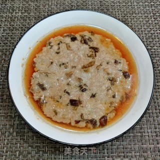 鹿茸菇蒸肉饼步骤11