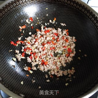 肉末白玉菇步骤4