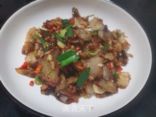 大蒜辣椒炒猪头肉步骤6