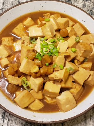 鲜香嫩滑的照烧瑶柱嫩豆腐步骤11