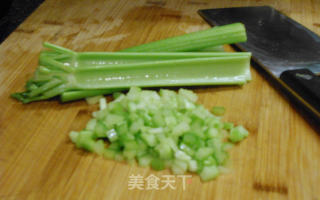 菜脯西芹肉末步骤4