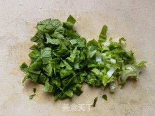 白菜苗鸡蛋煎饼步骤2