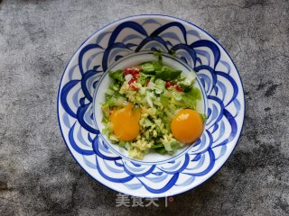 白菜苗鸡蛋煎饼步骤5