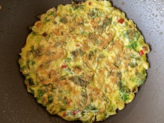白菜苗鸡蛋煎饼步骤15