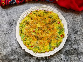白菜苗鸡蛋煎饼步骤16