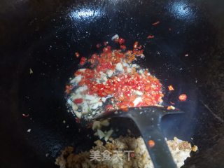 雪里蕻炒肉末步骤4