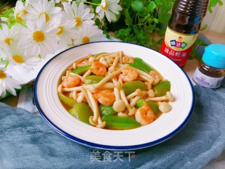 鲜虾丝瓜白玉菇步骤15