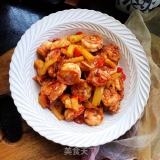 干锅土豆虾步骤13