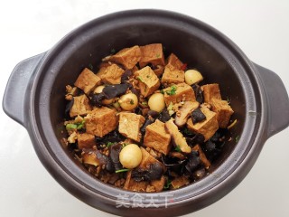 砂锅肉末豆腐煲步骤9