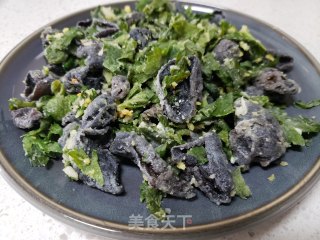 蒸木耳芹菜叶步骤9