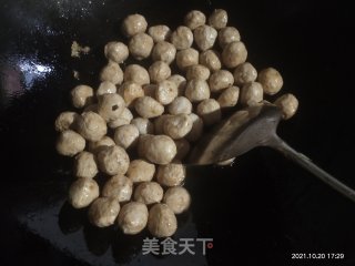 煎猪肉丸步骤4