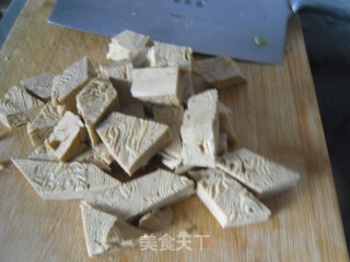 莲藕彩椒炒豆干步骤3