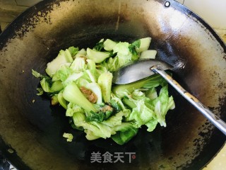 油滋啦炒油菜步骤4