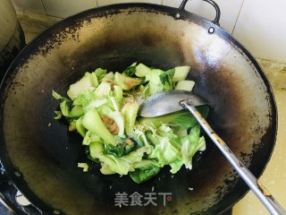 油滋啦炒油菜步骤6