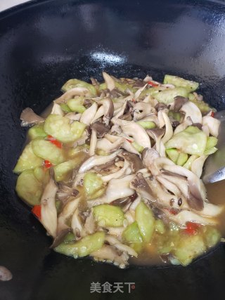 丝瓜炒蘑菇步骤5