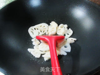 蛋饺莲藕煮毛毛菜步骤4