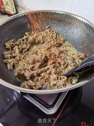 快手孜然羊肉步骤4