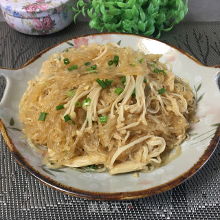 蒜蓉粉丝烧金针菇步骤9