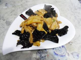 菌菇黑白菜步骤11