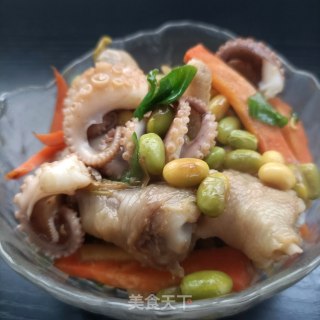 鸡爪章鱼炒毛豆步骤23