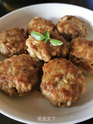 藕粒肉饼步骤10