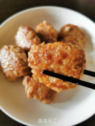 藕粒肉饼步骤11