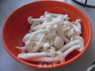 虾仁白玉菇步骤3