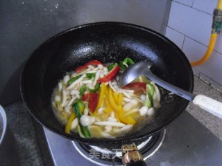 虾仁白玉菇步骤9