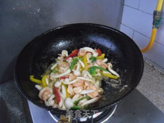 虾仁白玉菇步骤11