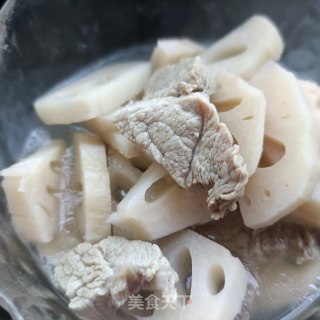 莲藕炖精肉步骤13