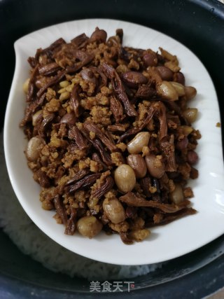 肉末花生焖豆角干步骤13