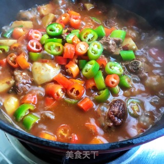 香辣排骨炖毛芋头步骤12