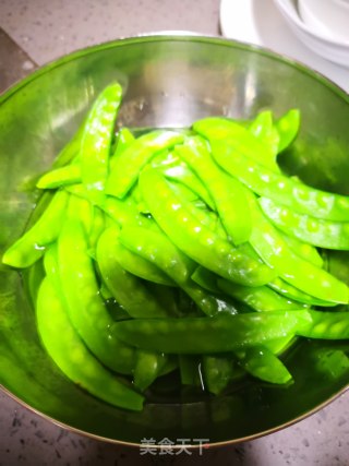 培根炒荷兰豆步骤4