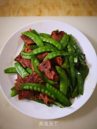 培根炒荷兰豆步骤9