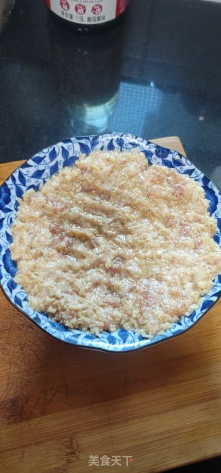 蒸莲藕肉饼步骤4