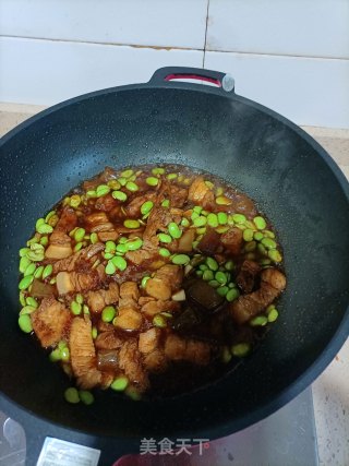 毛豆烧五花肉步骤6