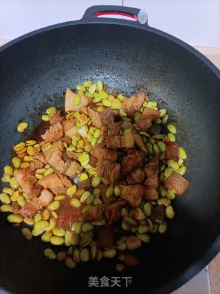 毛豆烧五花肉步骤7